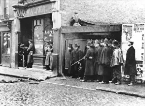 Winston Churchill at Sidney Street Siege Print, 1911