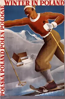 Cross Country Skiing Europe Prints: Winter in Poland