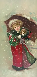 Christmas Illustration Prints: A wintry day