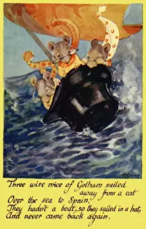 Historical Children's Literature Prints: Three wise men of Gotham