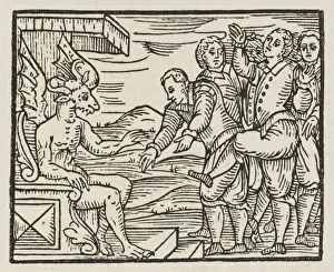 Mary Evans Print: Witches Greet the Devil