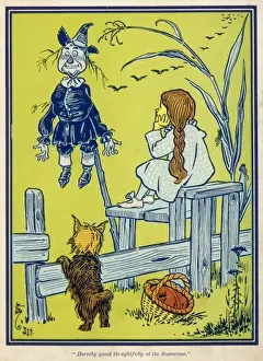 Scarecrow in a Field Print