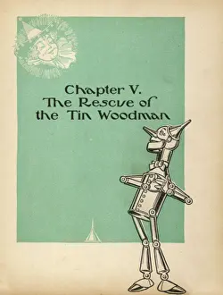 Classic Children's Book Artwork Prints: Wizard of Oz / Tin Man
