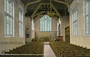 Education In The Past Prints: Wolverhampton Orphanage - Chapel Interior