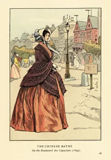 Woman in front of the Chinese Baths, Paris, 1849 Woman in front of the Chinese Baths, Paris, 1849