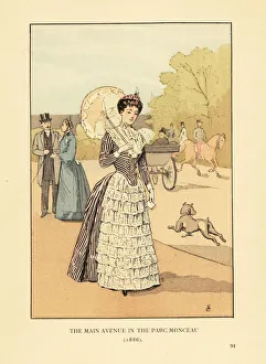 Woman promenading in the Parc Monceau, 1886 Woman promenading in the Parc Monceau, 1886
