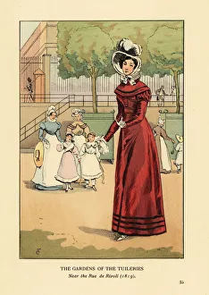 Woman strolling in the Gardens of the Tuileries, 1819 Woman strolling in the Gardens of the Tuileries, 1819