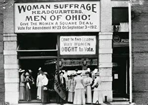 Woman suffrage headquarters in Upper Euclid Avenue, Clevelan Woman suffrage headquarters in Upper Euclid Avenue, Clevelan