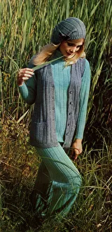 Woman's Fashion Knitwear, Top, Trousers and Waistcoat Woman's Fashion Knitwear, Top, Trousers and Waistcoat