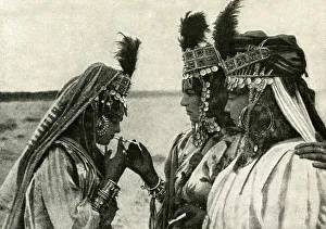 Three women of Algeria, North Africa Three women of Algeria, North Africa