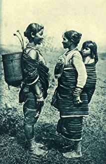 Two women and a child, Vietnam (Annam) Two women and a child, Vietnam (Annam)