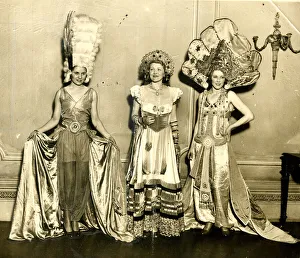 Three women in fancy dress, including Ann Todd Three women in fancy dress, including Ann Todd