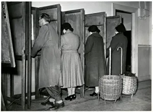 Women recording votes for the General Election 1955 Women recording votes for the General Election 1955