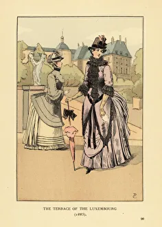 Women on the terrace of the Luxembourg Gardens, 1885 Women on the terrace of the Luxembourg Gardens, 1885