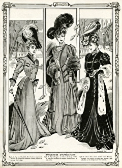 Women wearing afternoon walking clothing 1905 Women wearing afternoon walking clothing 1905