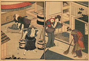 Women of the working class in Tokyo, 18th century Women of the working class in Tokyo, 18th century