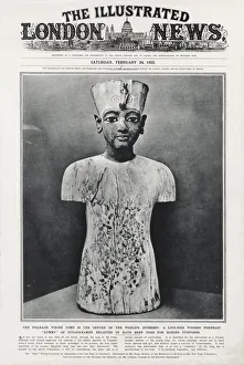 Wooden portrait dummy of Tutankhamun Wooden portrait dummy of Tutankhamun