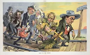 William Jennings Bryan Cartoon Prints: Back to the woods