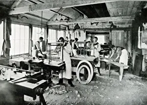 Woodwork class, Sandringham, Norfolk Woodwork class, Sandringham, Norfolk