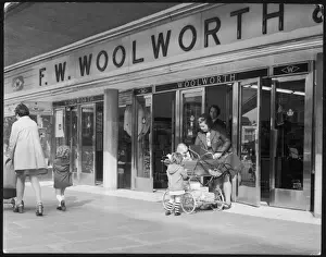 Sussex England History Prints: Woolworths Crawley