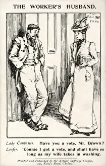 Suffragette History Prints: The Workers Husband