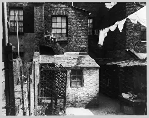 Working Class Slums Print - Victorian Era London Housing