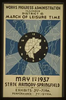 WPA Posters Prints: Works Progress Administration, Illinois, District 6 - March