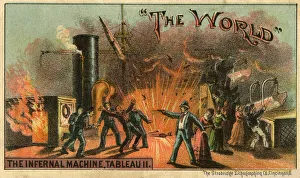 The World, Boston Theatre Company, USA - Tableau II, a dramatic scene from The Infernal The World, Boston Theatre Company, USA - Tableau II, a dramatic scene from The Infernal