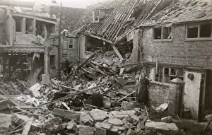 World War Two Bomb Damage Print