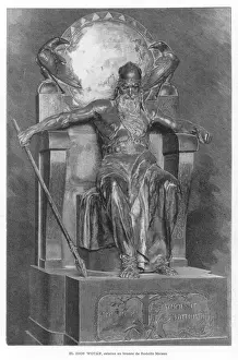 Norse Mythology Prints: Wotan Bronze Print
