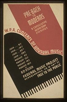 WPA. concerts of unusual music Pre-Bach to moderns : 8 conse WPA. concerts of unusual music Pre-Bach to moderns : 8 conse