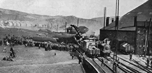 Forth Bridge Prints: Wreckage of the Flying Scotsman Print, 1914