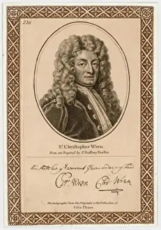 Sir Christopher Wren Prints: Wren Kneller Thane