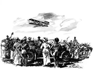 American Aviation Pioneer Prints: Wright Flight 1909
