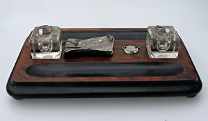 Writing desk set with Duralium metal from Zeppelin L32 Writing desk set with Duralium metal from Zeppelin L32