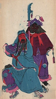 Wu Ti, or Kuan Ti, Chinese war god, and his squire Chou-tsan Wu Ti, or Kuan Ti, Chinese war god, and his squire Chou-tsan