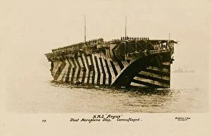 WW1 - Aircraft Carrier - HMS Argus - Camouflaged WW1 - Aircraft Carrier - HMS Argus - Camouflaged