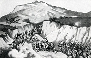 WW1 - Battle of Sari Bair - Heavy artillery advancement WW1 - Battle of Sari Bair - Heavy artillery advancement