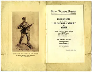 WW1 Fundraiser Programme, Savoy Theatre WW1 Fundraiser Programme, Savoy Theatre