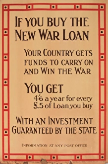 WW1 poster, The New War Loan WW1 poster, The New War Loan