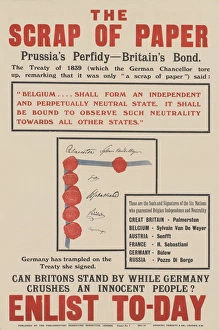WW1 Recruitment Poster -- The Scrap of Paper WW1 Recruitment Poster -- The Scrap of Paper