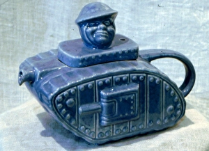 WW1 tank teapot, manufactured by Sadler WW1 tank teapot, manufactured by Sadler