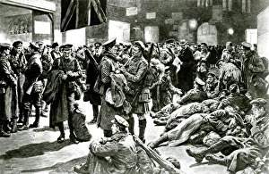 WW1 - Troops returning to front, Victoria Station, London WW1 - Troops returning to front, Victoria Station, London