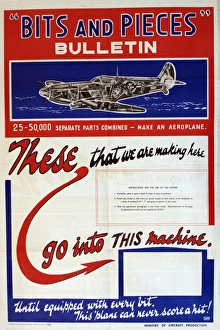 WW2 poster, Bits and Pieces Bulletin WW2 poster, Bits and Pieces Bulletin