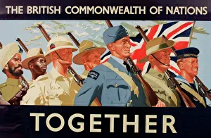 WW2 poster, The British Commonwealth of Nations Together WW2 poster, The British Commonwealth of Nations Together