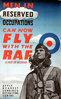 Recruitment Prints: Fly with the RAF WW2 Print, 1941