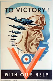 WW2 poster, To Victory -- With Our Help WW2 poster, To Victory -- With Our Help