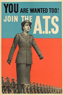 WW2 Poster -- You are wanted too! Join the ATS WW2 Poster -- You are wanted too! Join the ATS