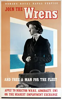 WW2 recruitment poster, Join the Wrens WW2 recruitment poster, Join the Wrens