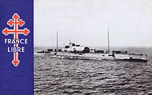 WW2 - Surcouf Submarine of the Free French Navy WW2 - Surcouf Submarine of the Free French Navy